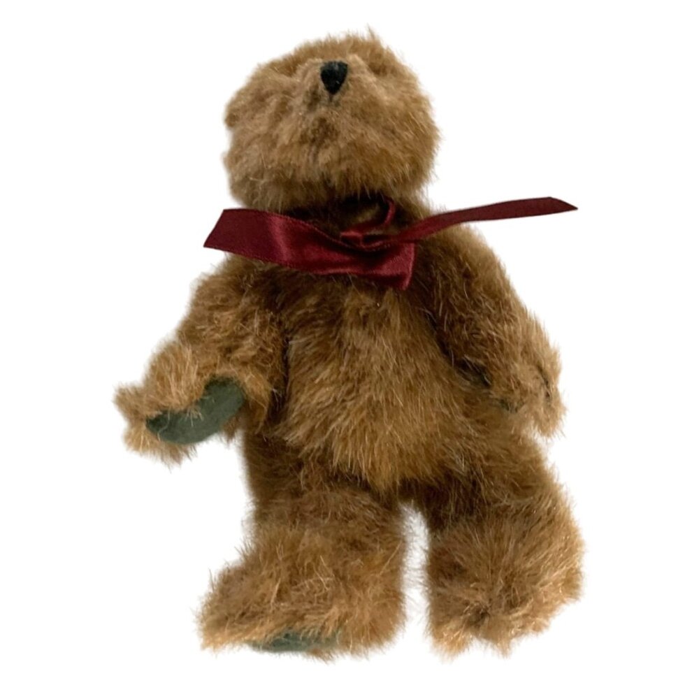 Boyds Bears 6 in Tall mini Small Light Brown Bear Green Paws Vintage 1990 The Ar
